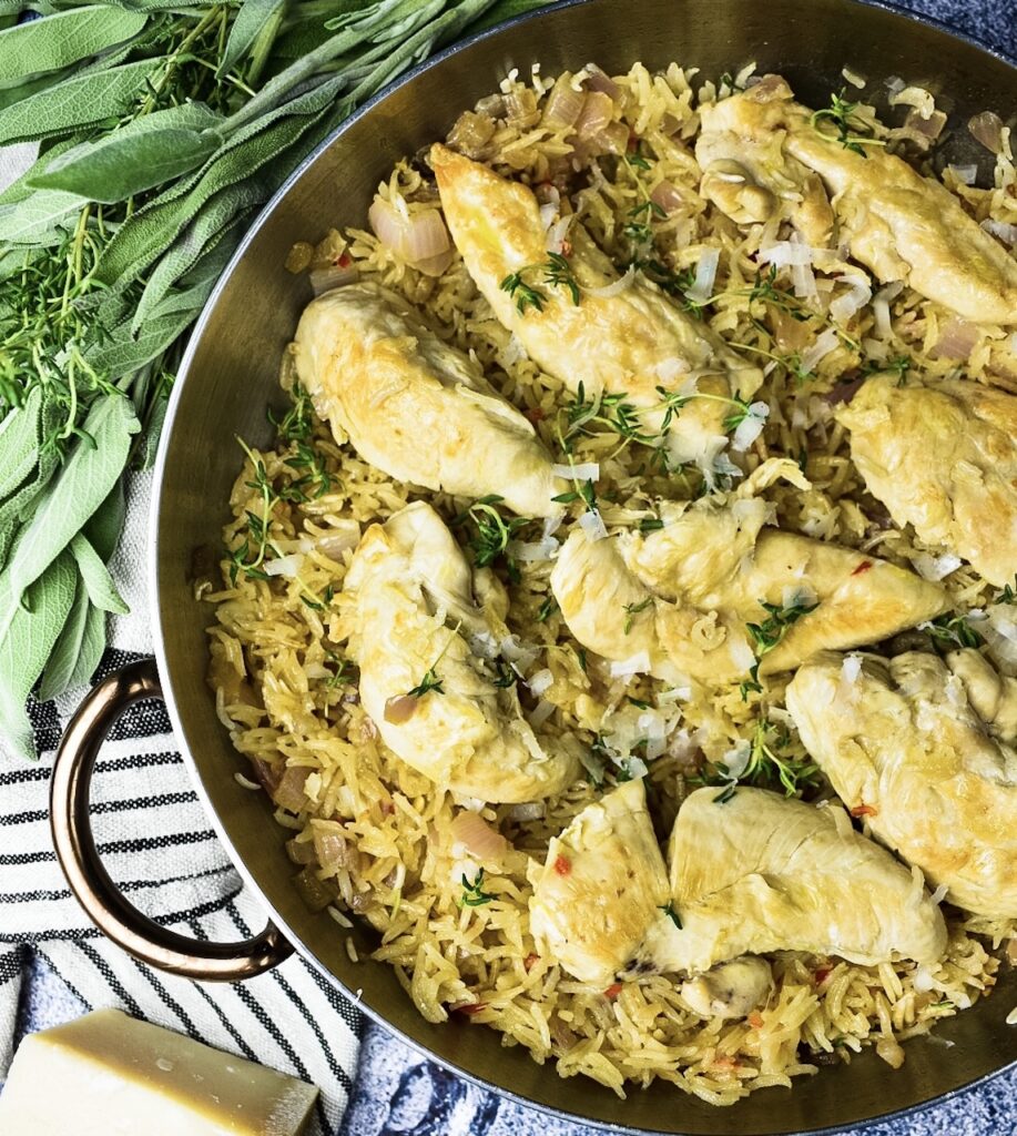 One Pot Lemon Chicken and Rice