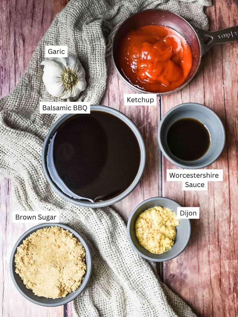 Italian BBQ Sauce ingredients. 