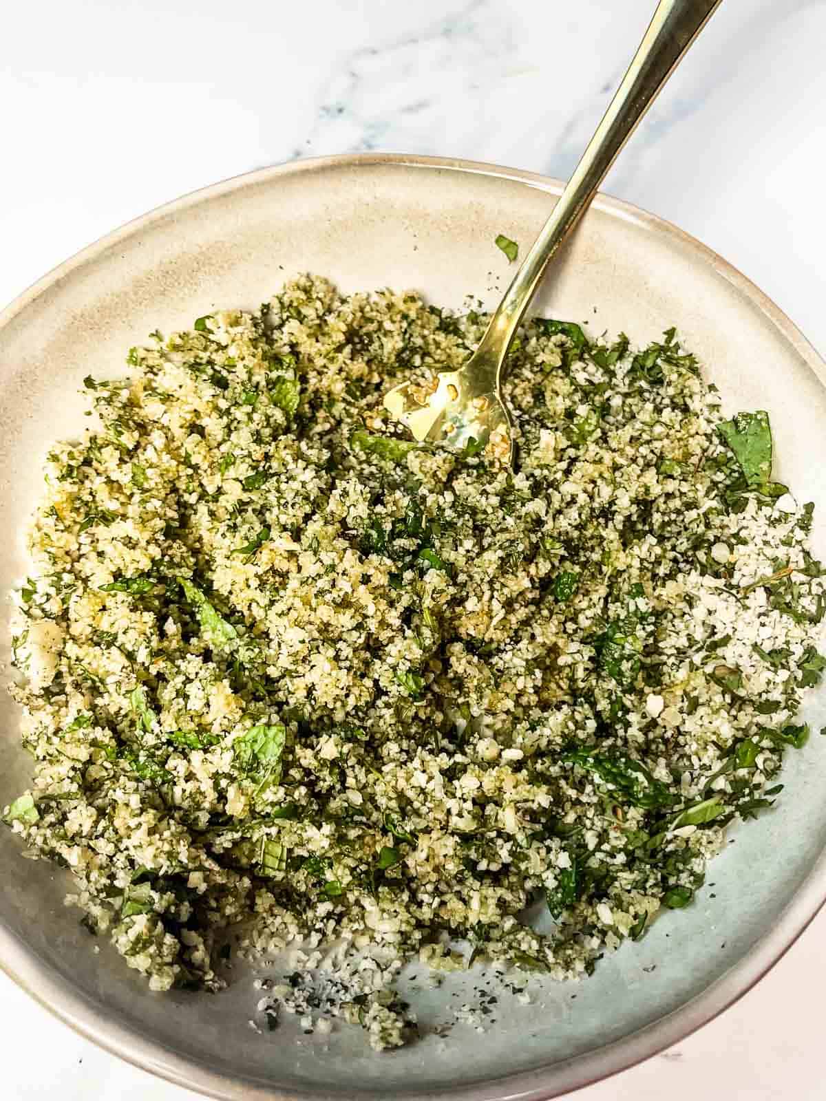 stuffing for mushrooms.
