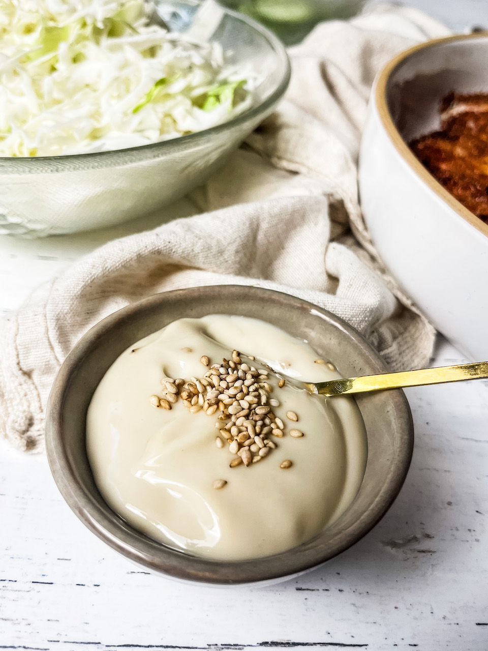 Shredded Cabbage Salad - Japanese Salad for Tonkatsu