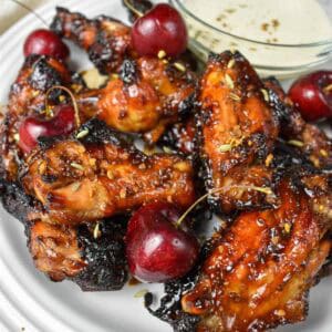 Cherry BBQ Wings Featured Image.