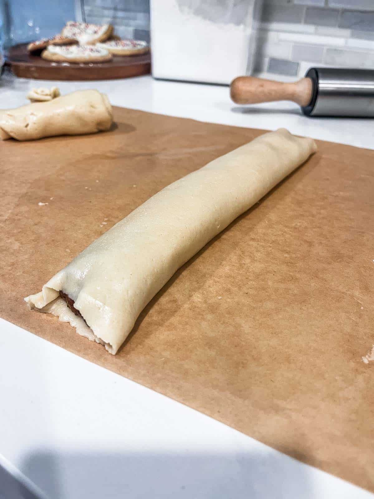 rolled cuccidati. 