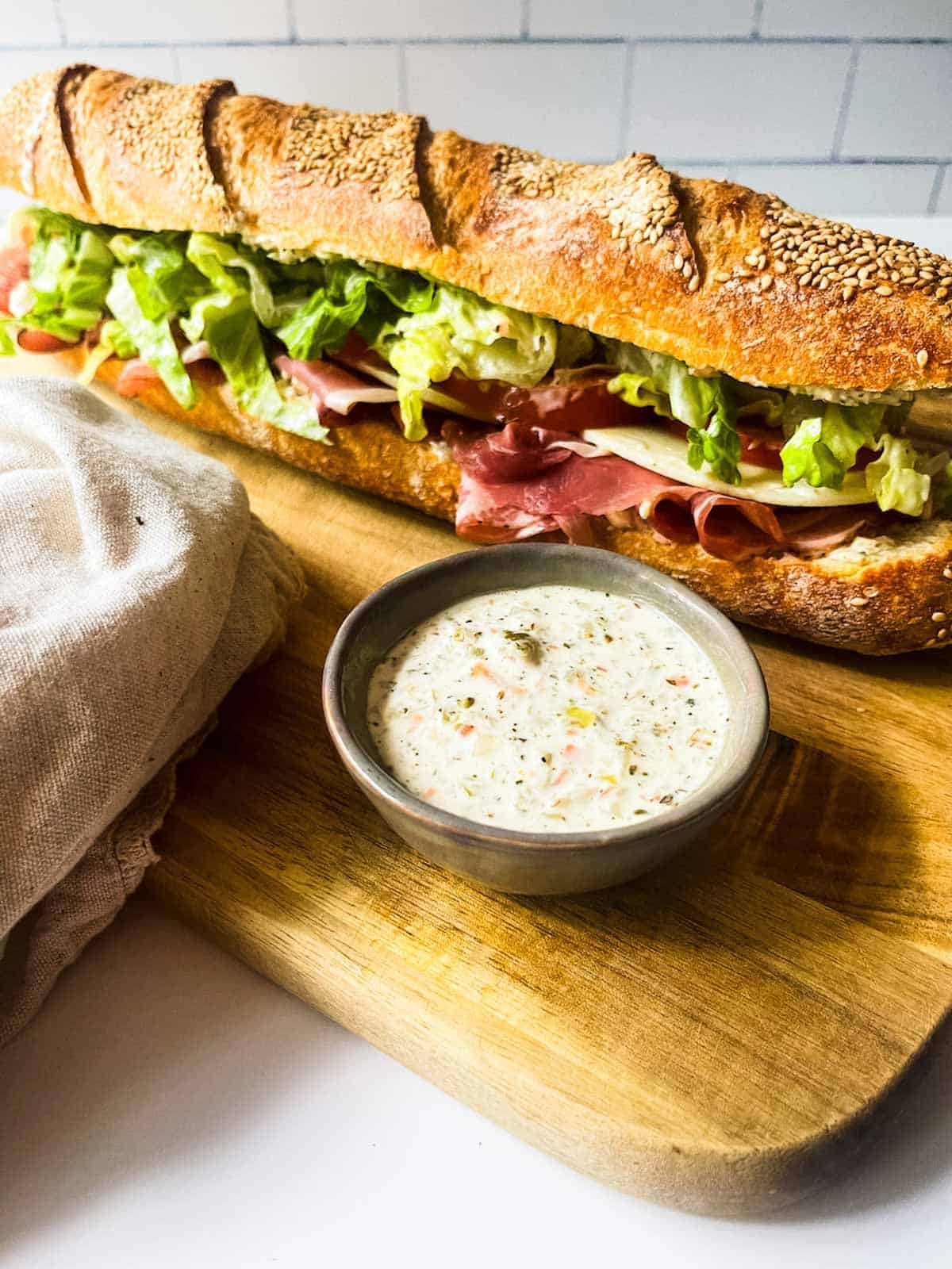 sandwich grinder sauce. 