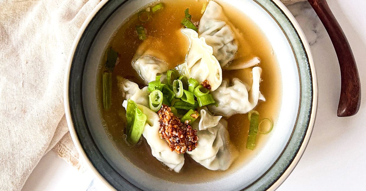 Easy Wonton Soup Recipe - Meghan It Up