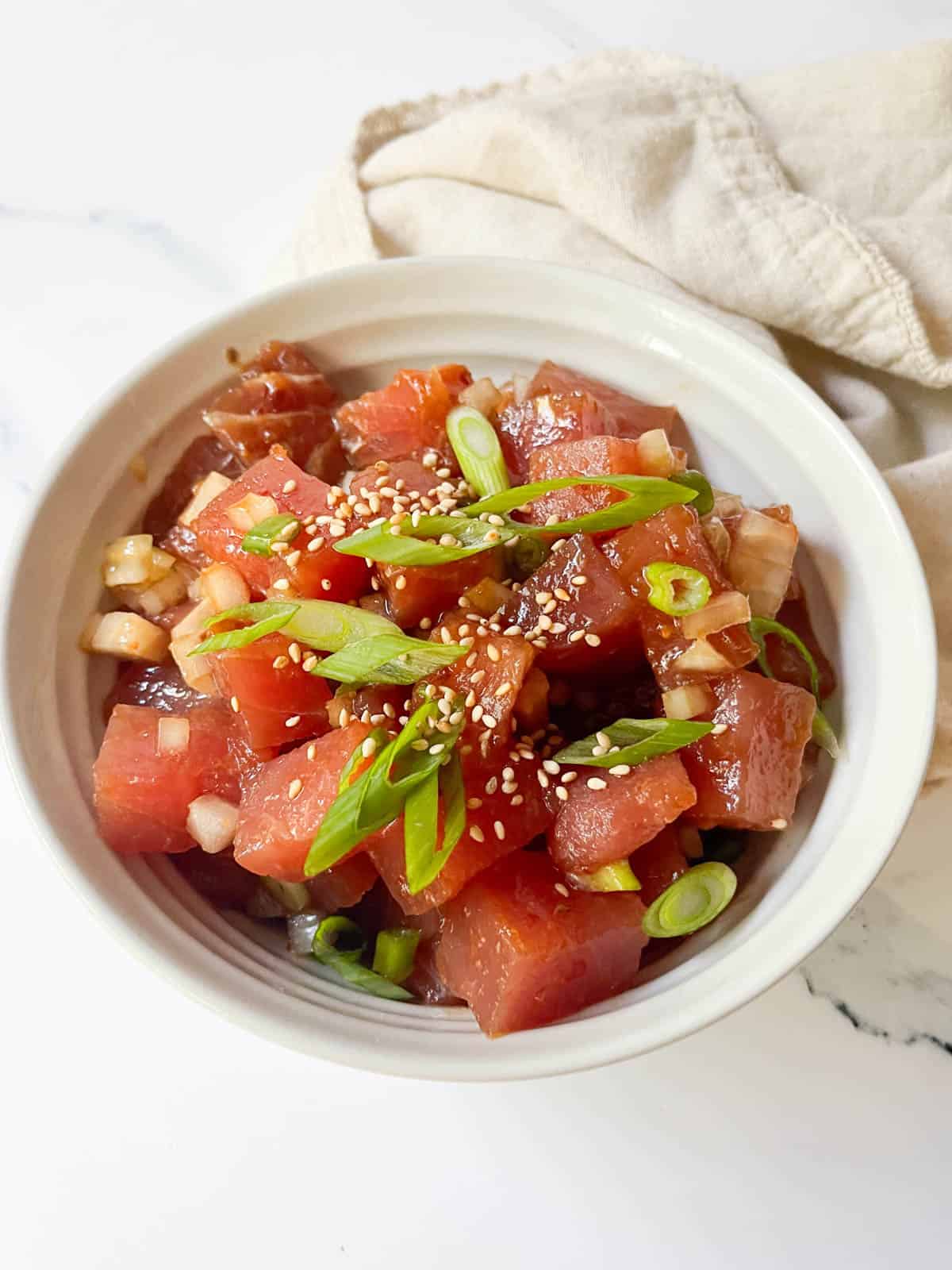 hawaiian ahi poke. 