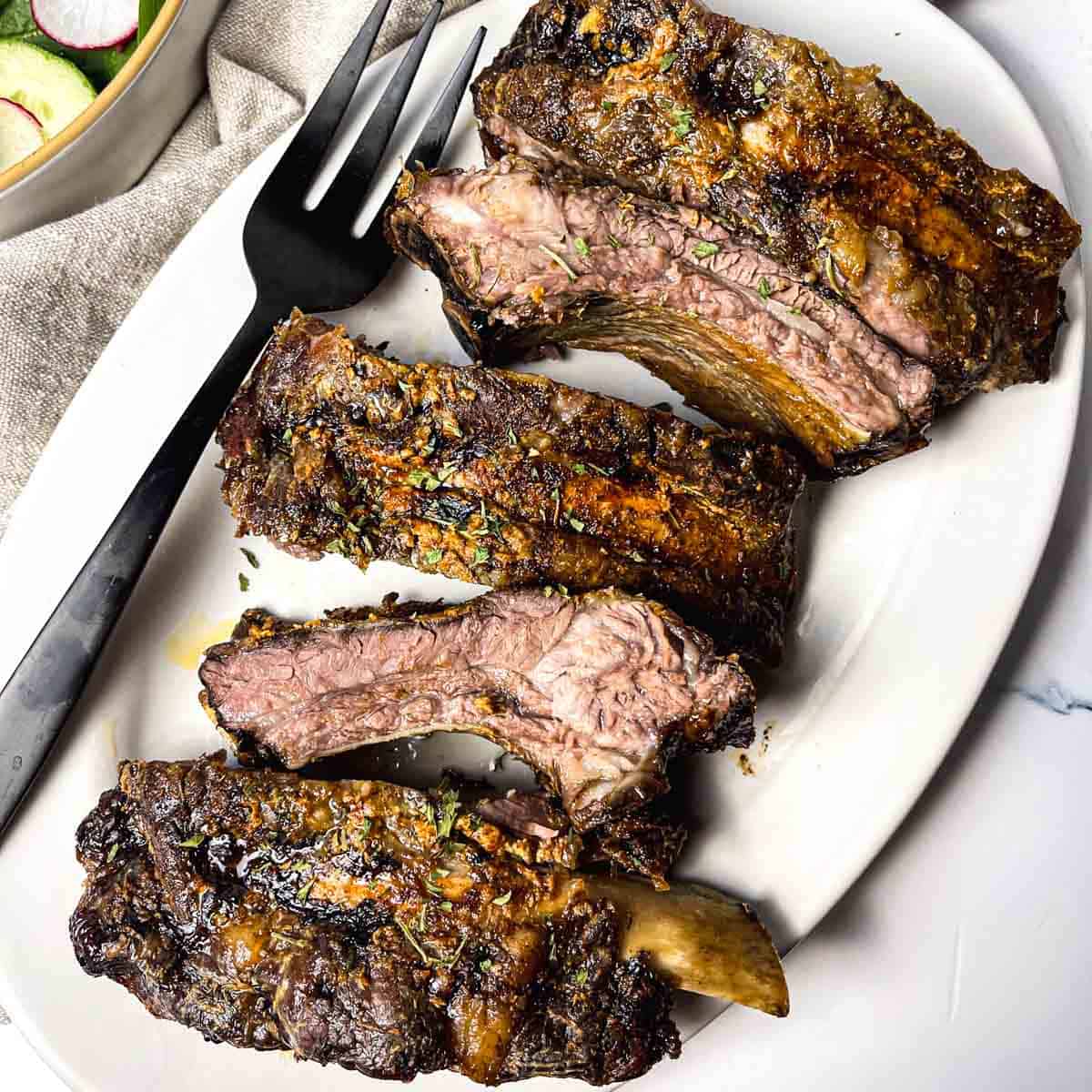 Smoked Beef Ribs - Meghan It Up
