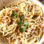 featured image for pasta with clams.