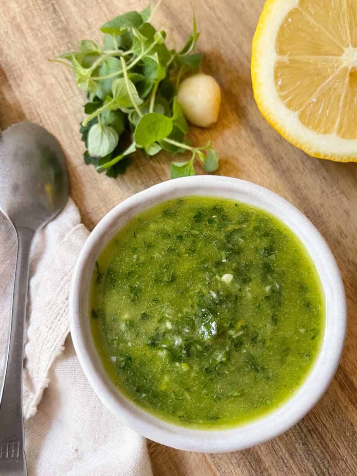 Salmoriglio Sauce Recipe (Italian Lemon Olive Oil Sauce) Meghan It Up