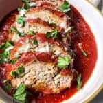 featured image italian turkey meatloaf.