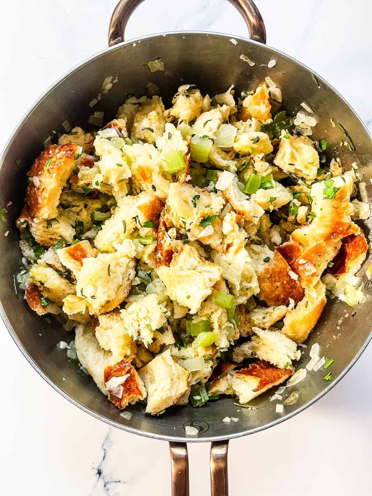 stuffing mixed together.