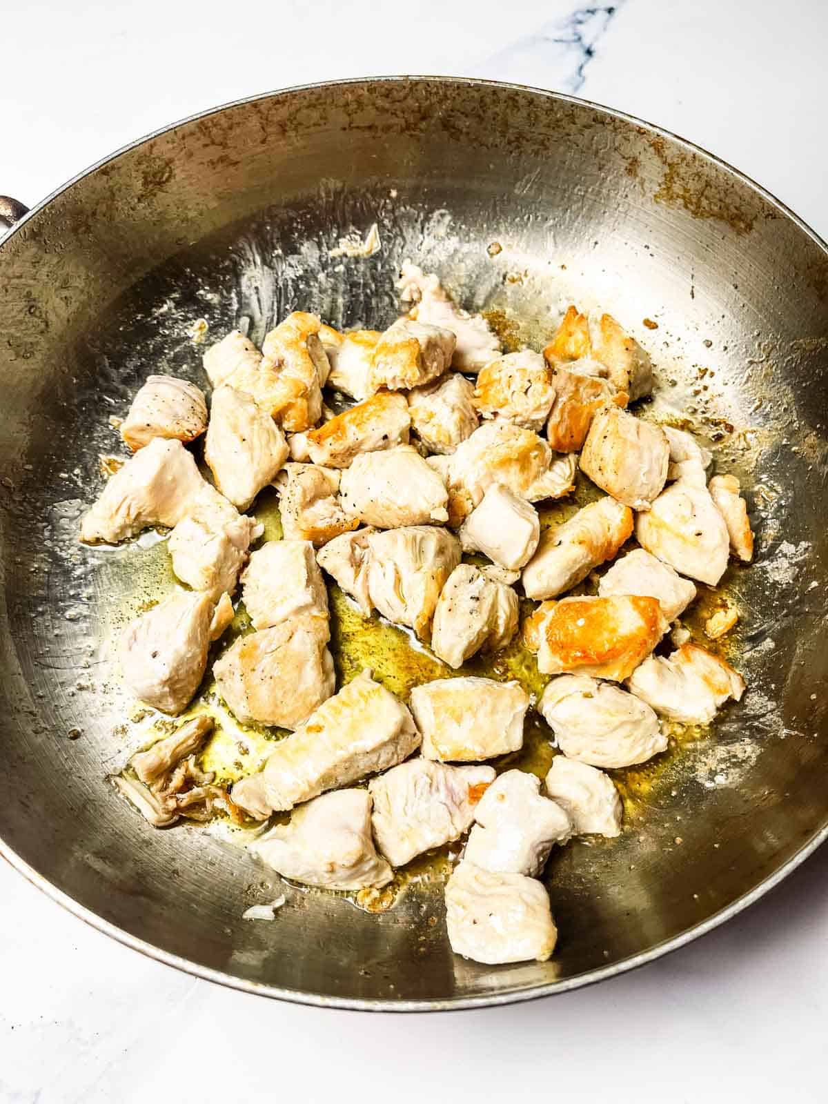 Cooked chicken.