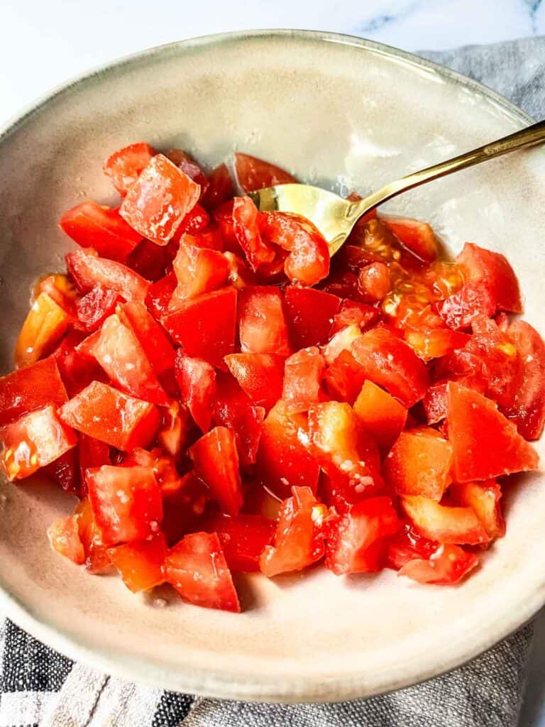 Salted tomatoes.