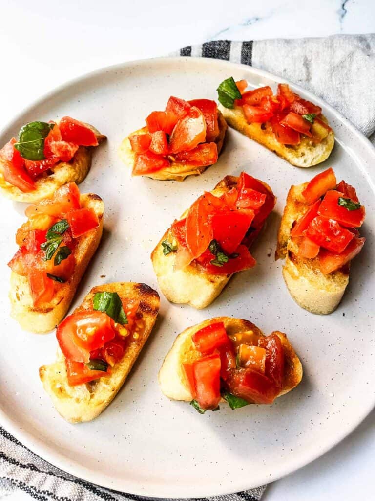 Topped bread.