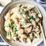 Pancetta Pea Pasta featured image.