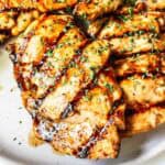 Balsamic grilled chicken featured image.