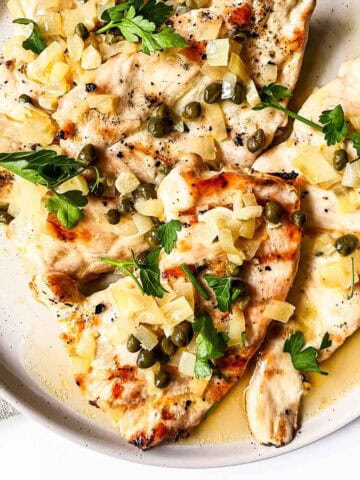 Grilled Chicken Piccata featured image.