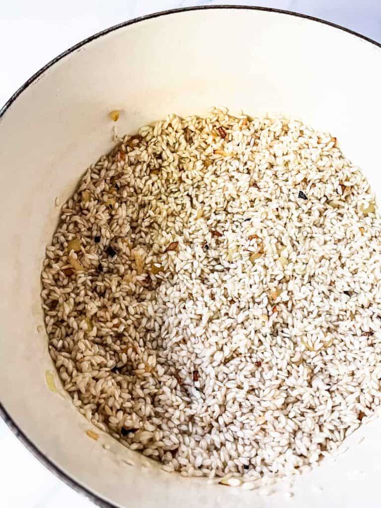 Toasted rice.