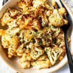 Italian roasted cauliflower featured image.