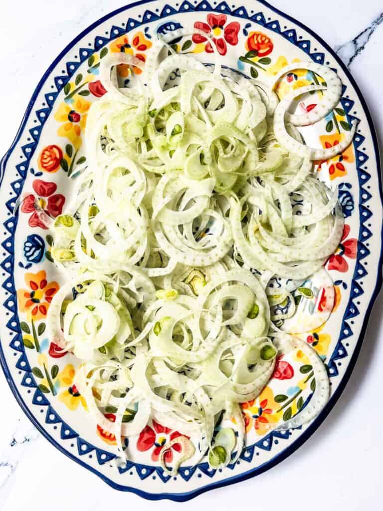 Fennel on plate.