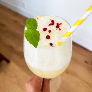 Lemon Italian Soda Float.