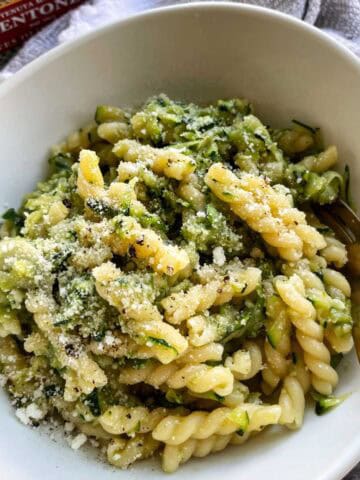 Zucchini Butter Pasta featured image.