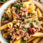 Roasted Grape and Sausage Pasta featured image.